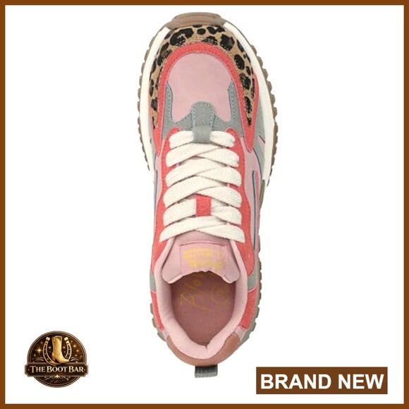 Women's Vegan Platform Sneakers with Cushioned Footbed, Lace-Up - Picture 5 of 7